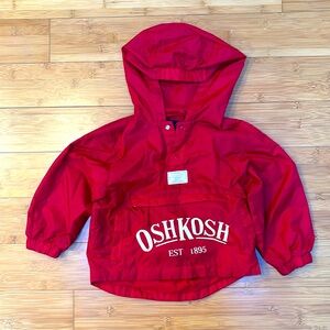 OshKosh Toddler 2/3 Packable Pullover Jacket, Nylon Rainjacket, Great Condition